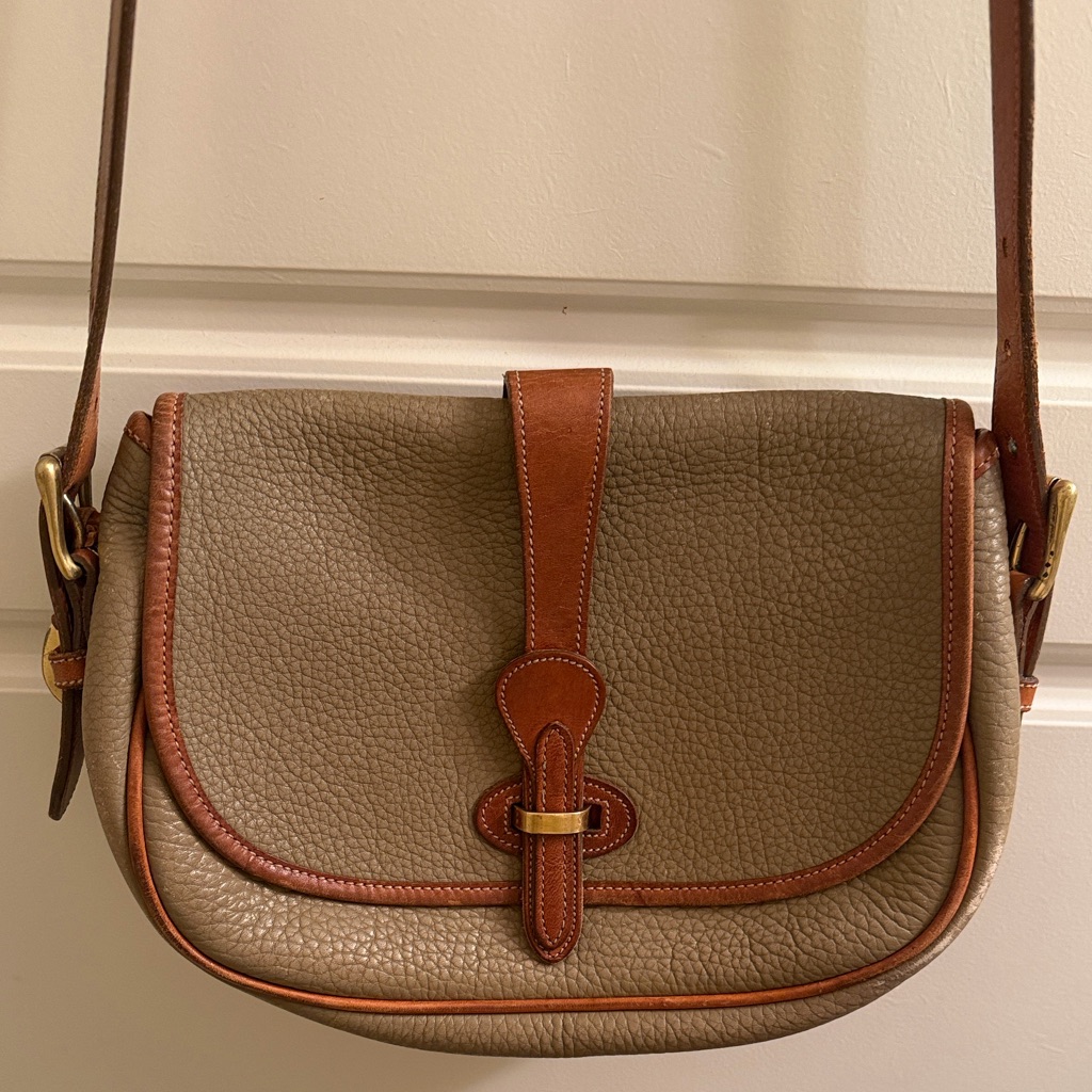 Dooney & Bourke Tan And Brown Crossbody Bag
